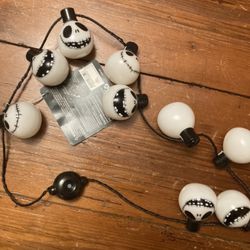 Rare jack skellington light up necklace 