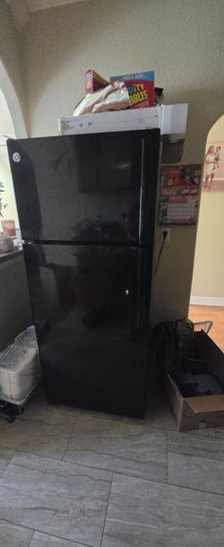 Black refrigerator