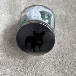 French Bulldog treat jar