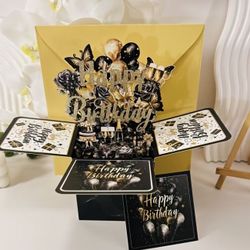 BIRTHDAY CARD 3D POP UP BALLOONS