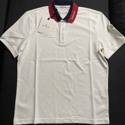Moncler Embroidered Piquet Polo Shirt (M)