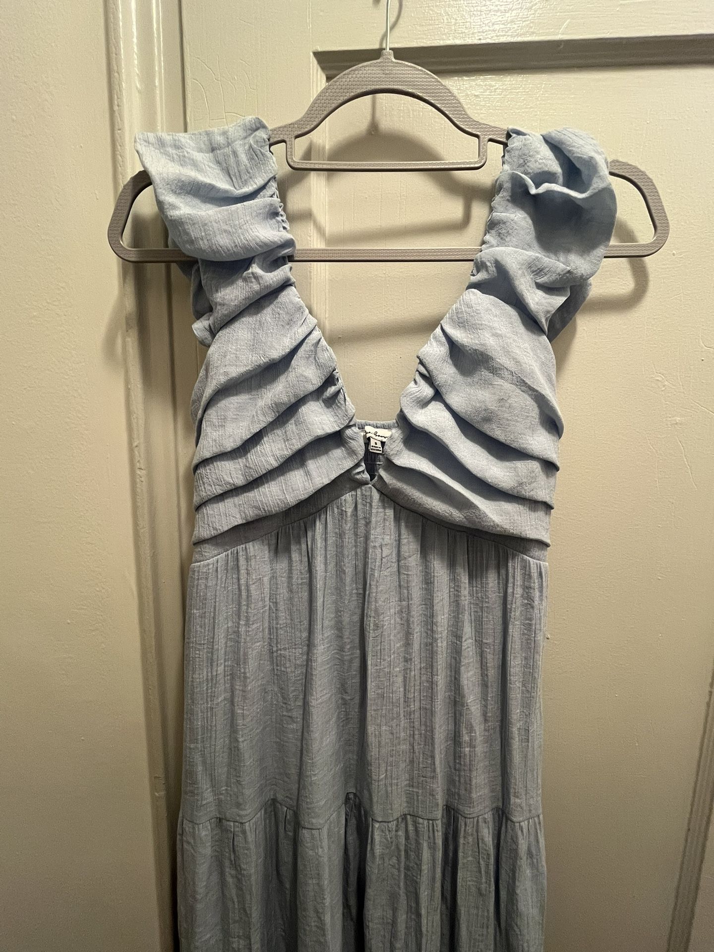 Powder Blue Maxi Summer Dress 