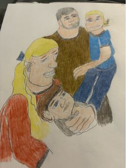 Family drawing 8x10
