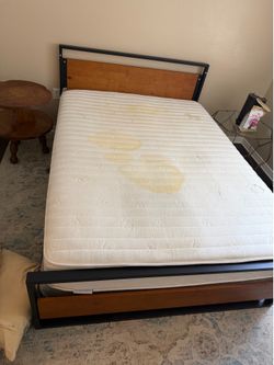 Free mattress and bed frame (queen)