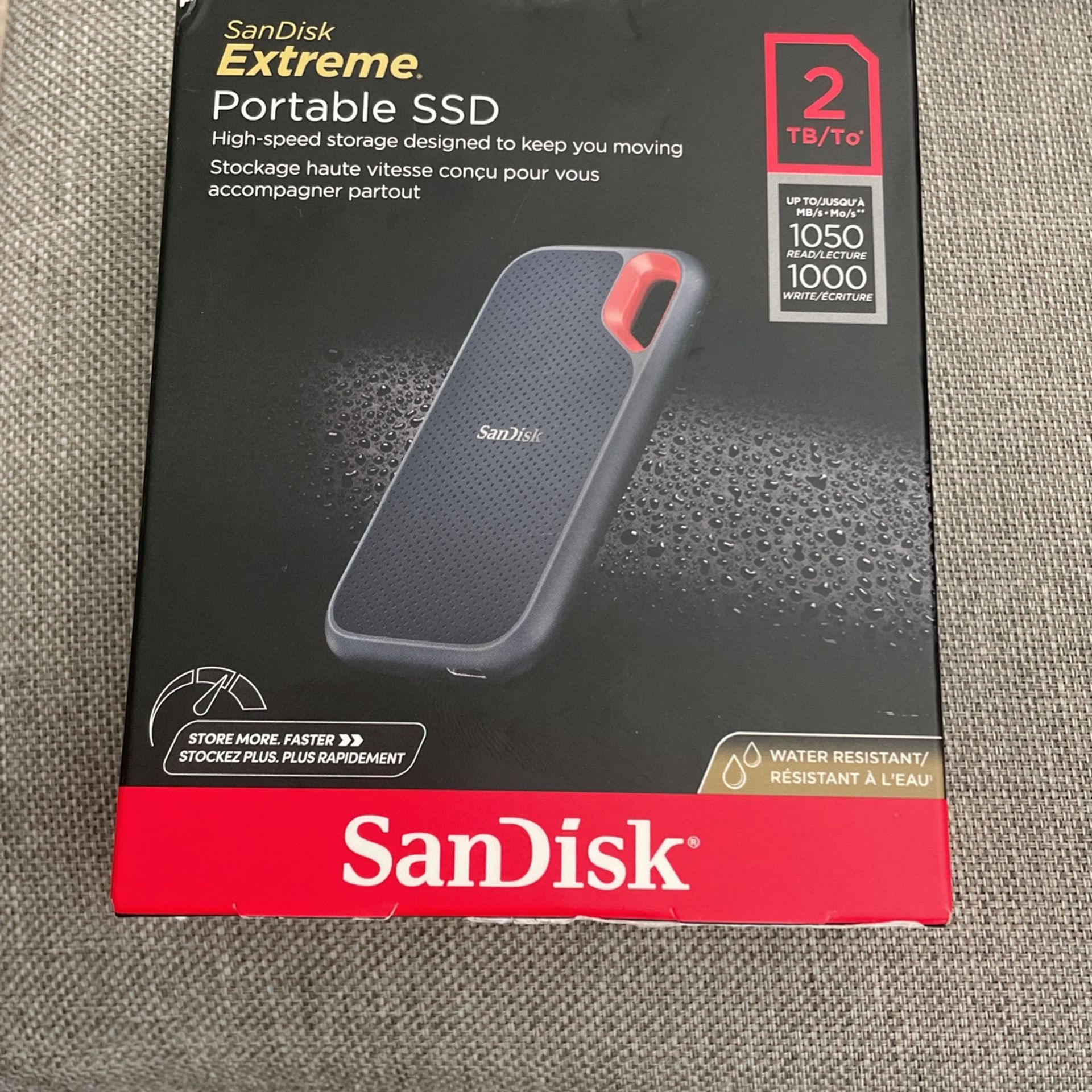 NEW] SanDisk Extreme Portable 2TB External USB C NVMe Portable SSD