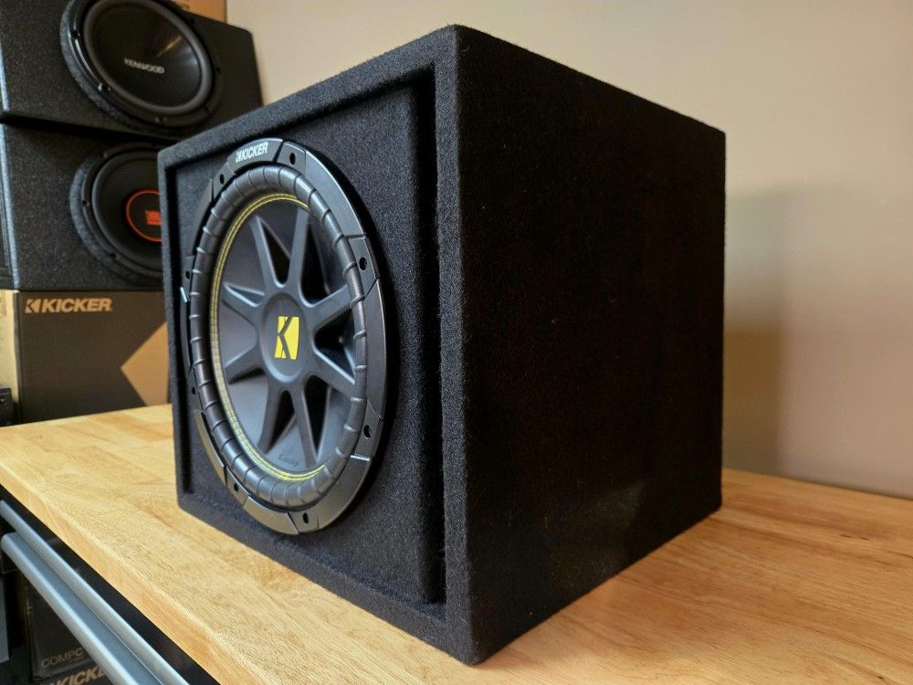 Kicker 12" subwoofer with vented Enclosure