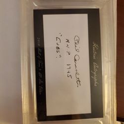 Phil Cavarretta Cut Auto 1/15 Made