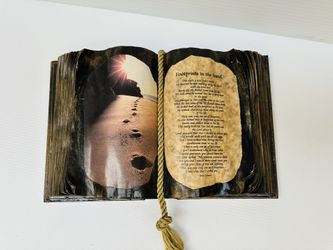 Vintage Books of Love collection "Footprints in the sand "/ keepsake / religious, spiritual, inspirational poem in book form, knickknack