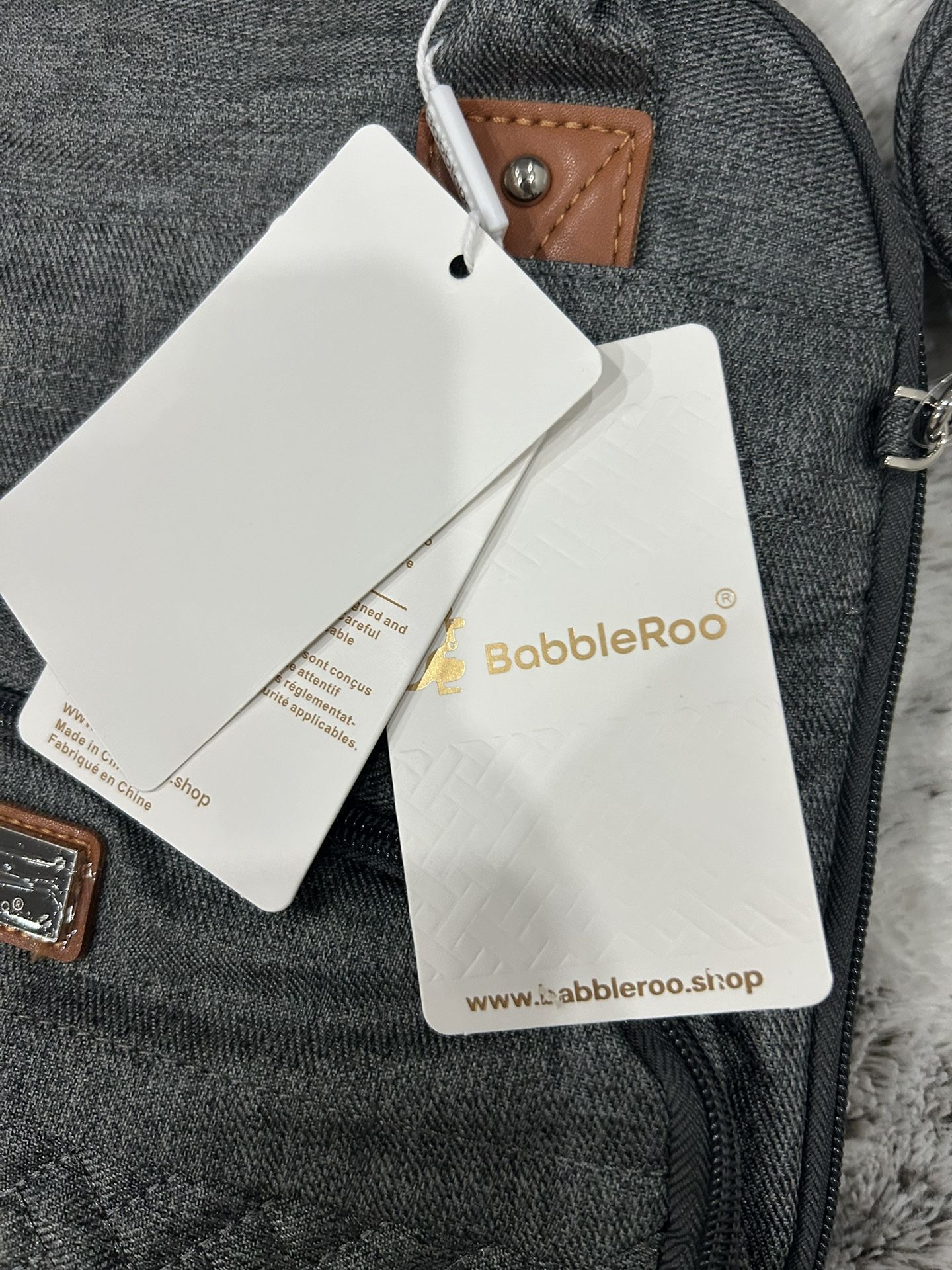 BabbleRoo Diaper Bag Backpack – NEW w/ Tags + Pouch