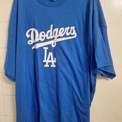 Dodgers LA T Shirt 4X Men Blue