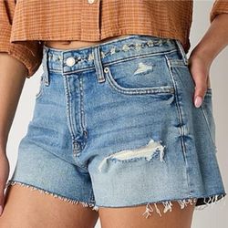 (NWT) Arizona Womens High Rise Denim Short, Size: 9 