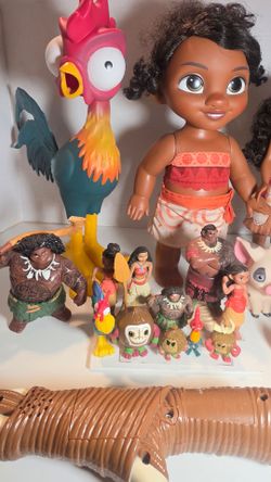 🌊🏝️ HUGE Disney Moana Toy & Figure Bundle! 🐚✨