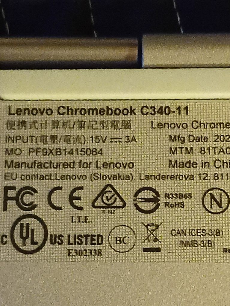 Lenovo Touchscreen Chromebook