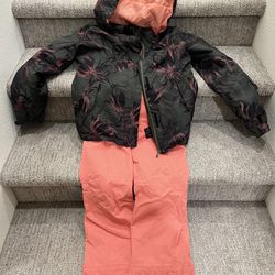Youth Roxy Snowboard/Ski Jacket And Pants 