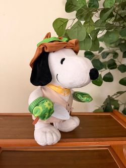 Snoopy Gardener Plush Stuffed Animal