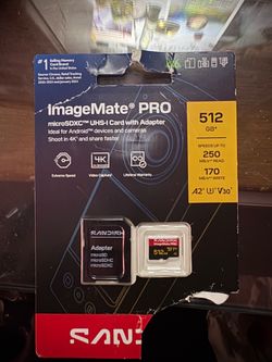 512GB A2 micro SD card