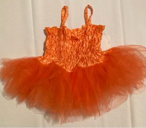 Orange Tutu Pumpkin Dress Infant 0/6 months