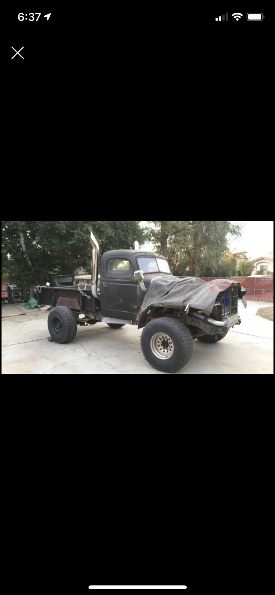 1999 4x4 3500 dodge diesel. Base , 1941 dodge power wagon cab and bed , need more fabrication to Finiget , suspension transmission and motor work go