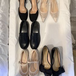 Women’s Shoe Lot 8 Pairs Sizes 6.5 & 7 — Like New — Vans C. Paravano A New Day