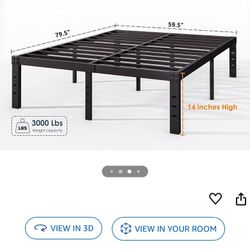 Queen Size Metal Bed Frame