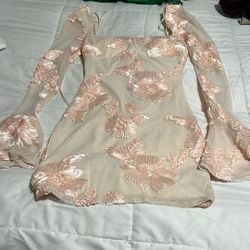 Vestido De Gaza Y Seda 