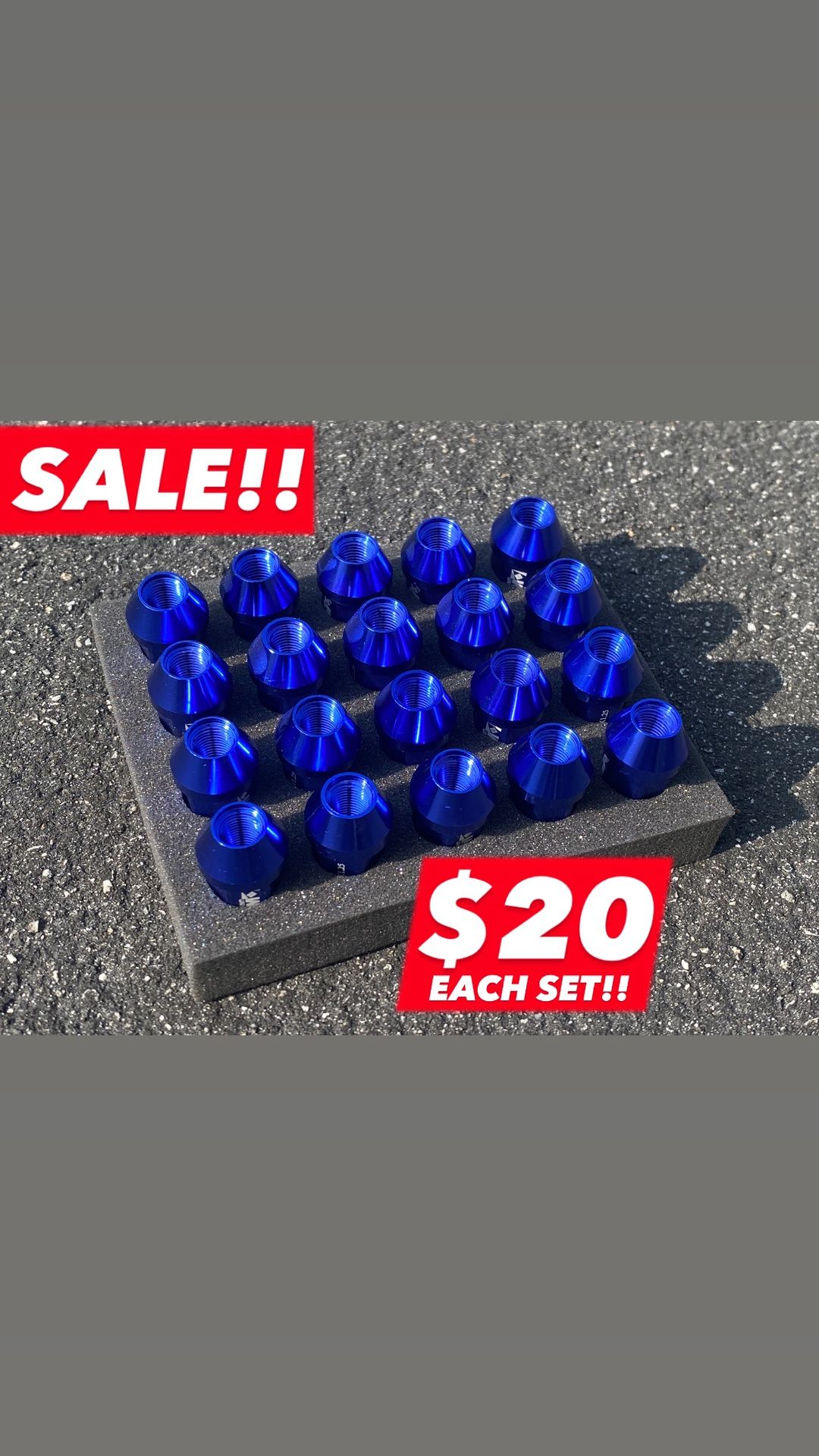 BLACK FRIDAY SALE!! 12x1.25 Lug Nuts For Nissan Toyota Subaru $20