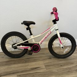 Specialized girls Bike Pink And White 16” Wheels 