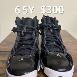 Nike Air Jordan 6 Rings Black Metallic Gold