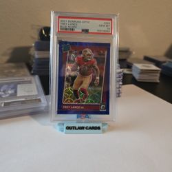 2021 Trey Lance Rookie Optic Blue Scope Psa 10