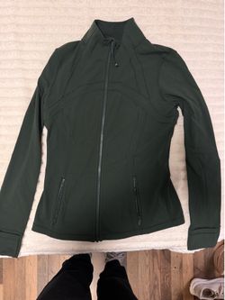 Lululemon Define Jacket Full Zip Dark Green Size 10