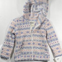 New with tags OshKosh B’gosh cozy pink, blue white and gray coat for 18 months
