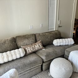 Couch And Ottoman (grey Not White)