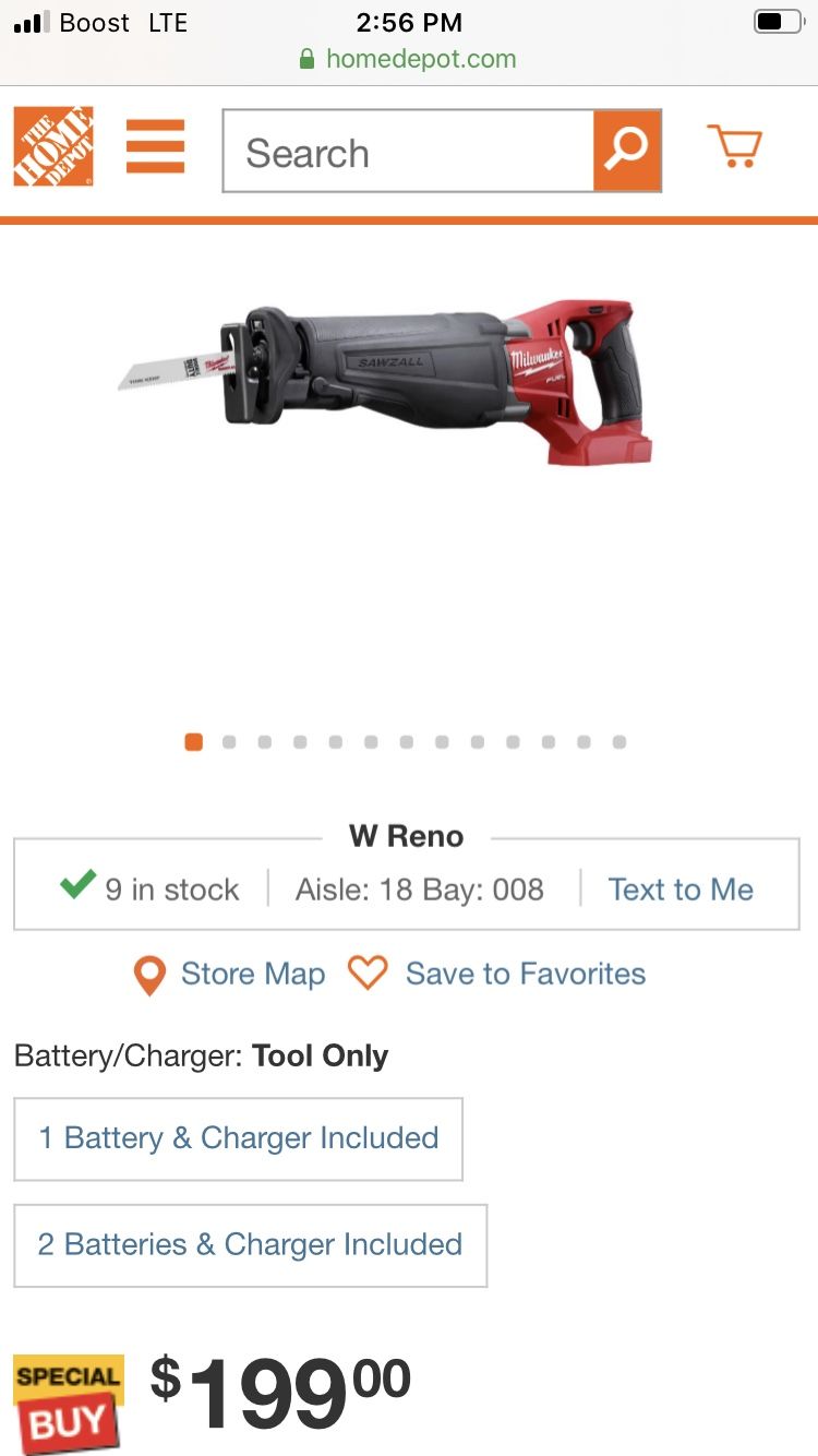 Saw Zall Milwaukee Fuel M-18