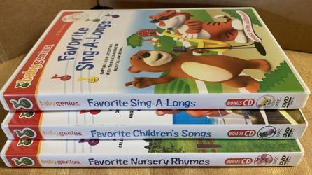 Lots of 3 Babygenius DVD movies