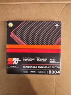 K&N Air filter, Subaru.
