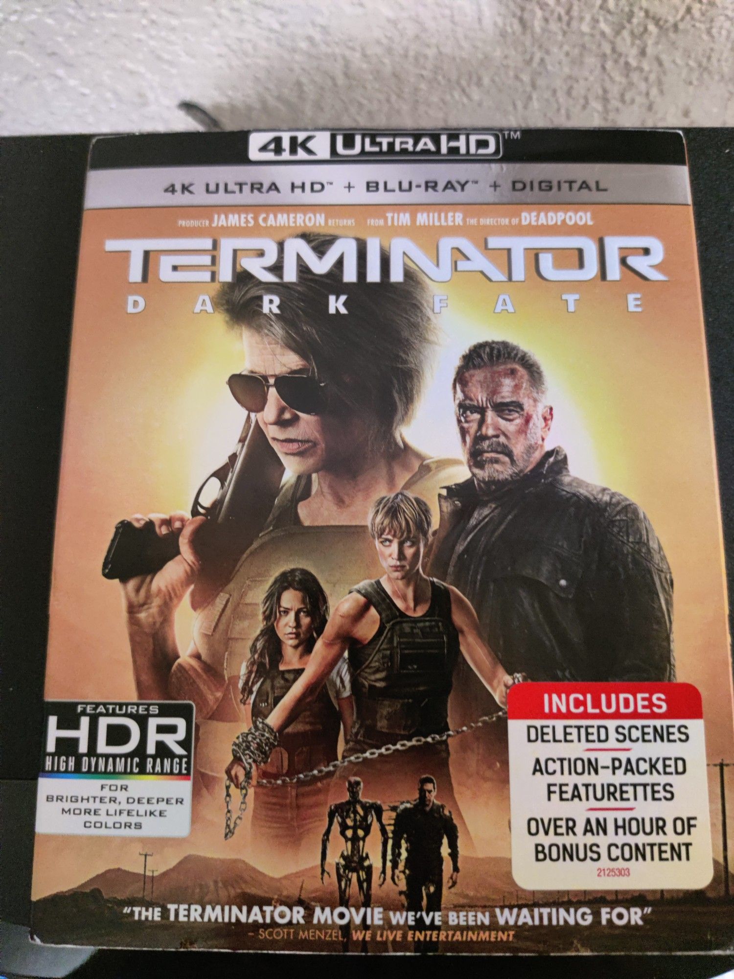 Brand New 4K UHD/Blu-Ray/Digital DL Movie: Terminator Dark Date