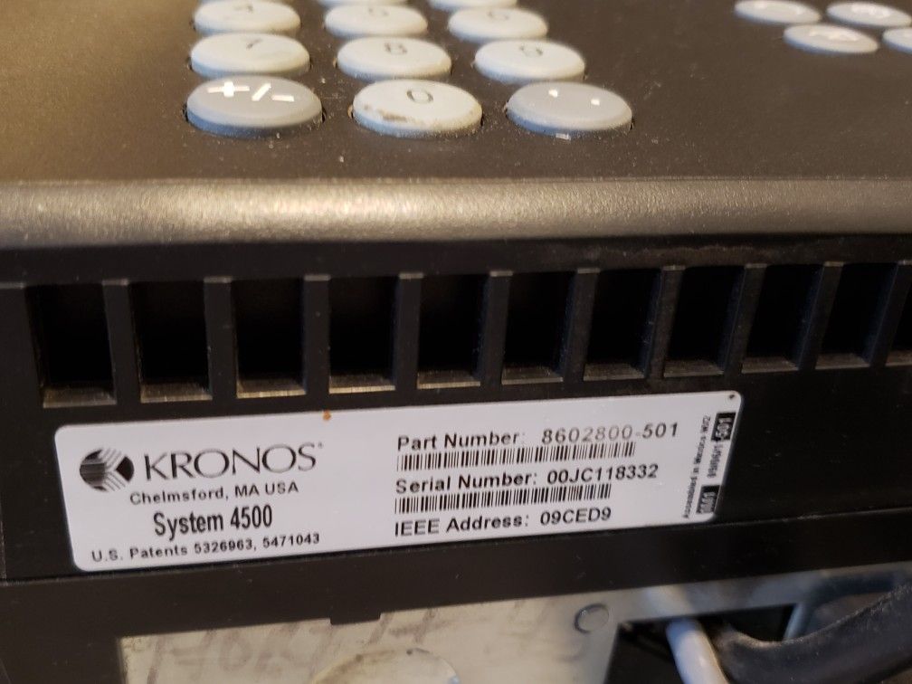 Kronos Time Clock w/ touch ID for Sale in McAllen, TX OfferUp