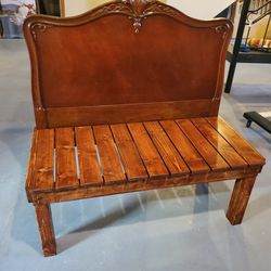 Bench Made From Antique Twin Bed Headboard Monroe Michigan Dixie Hwy And Albain 