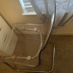 IKEA Desk And Clear Chair 