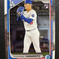 2024 Yoshinobu Yamamoto Bowman Chrome Rookie Card