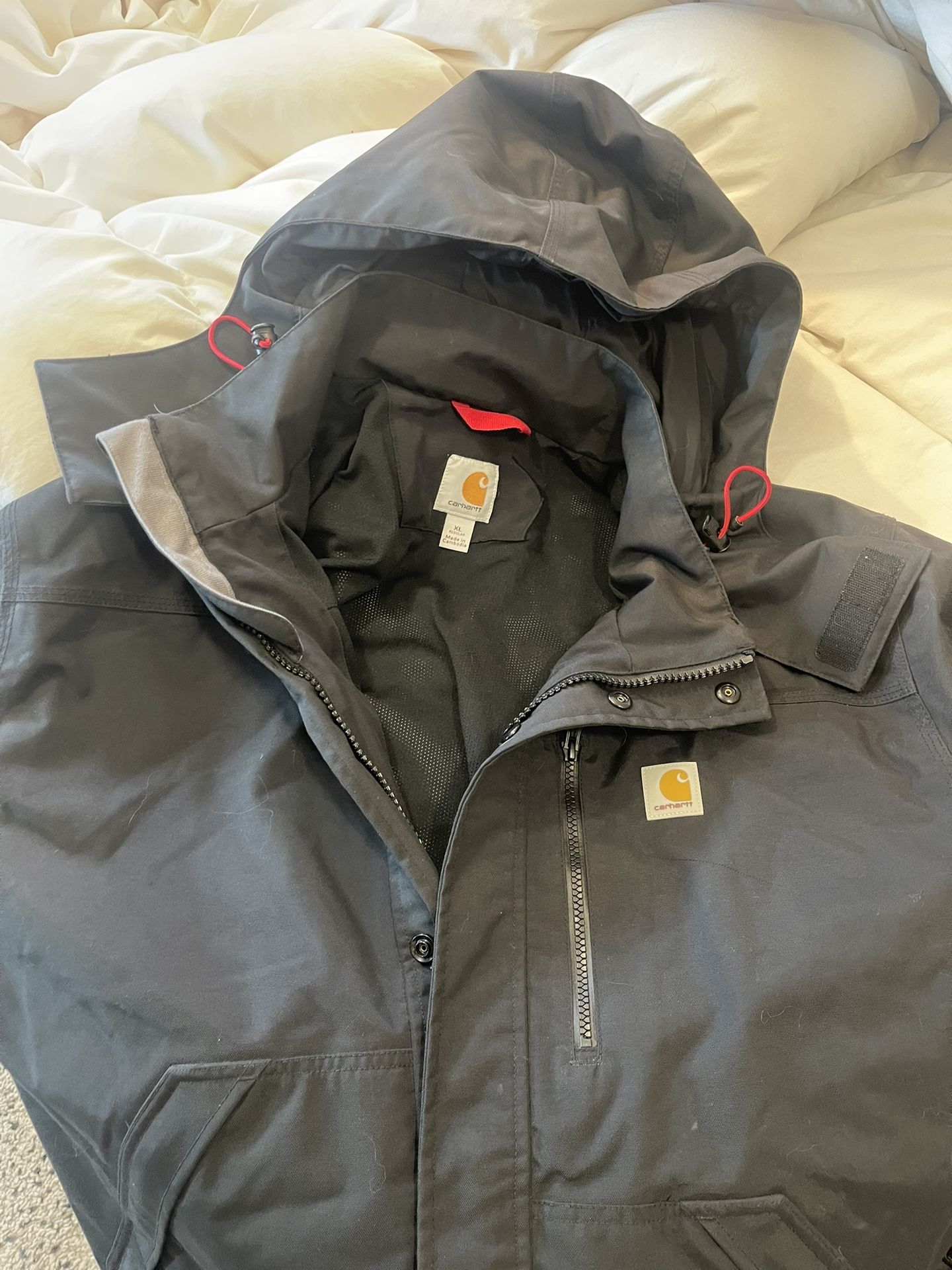 Xl Carhartt Black Rain Jacket