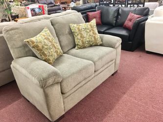 Brand New Gray Loveseat W/ Matching Sofa $50 Down Takes It Home!