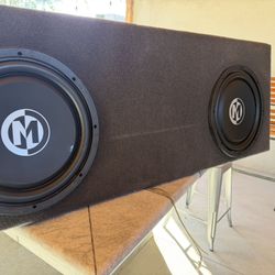 Memphis 12nch box subwoofers and Three Amps O.B.O