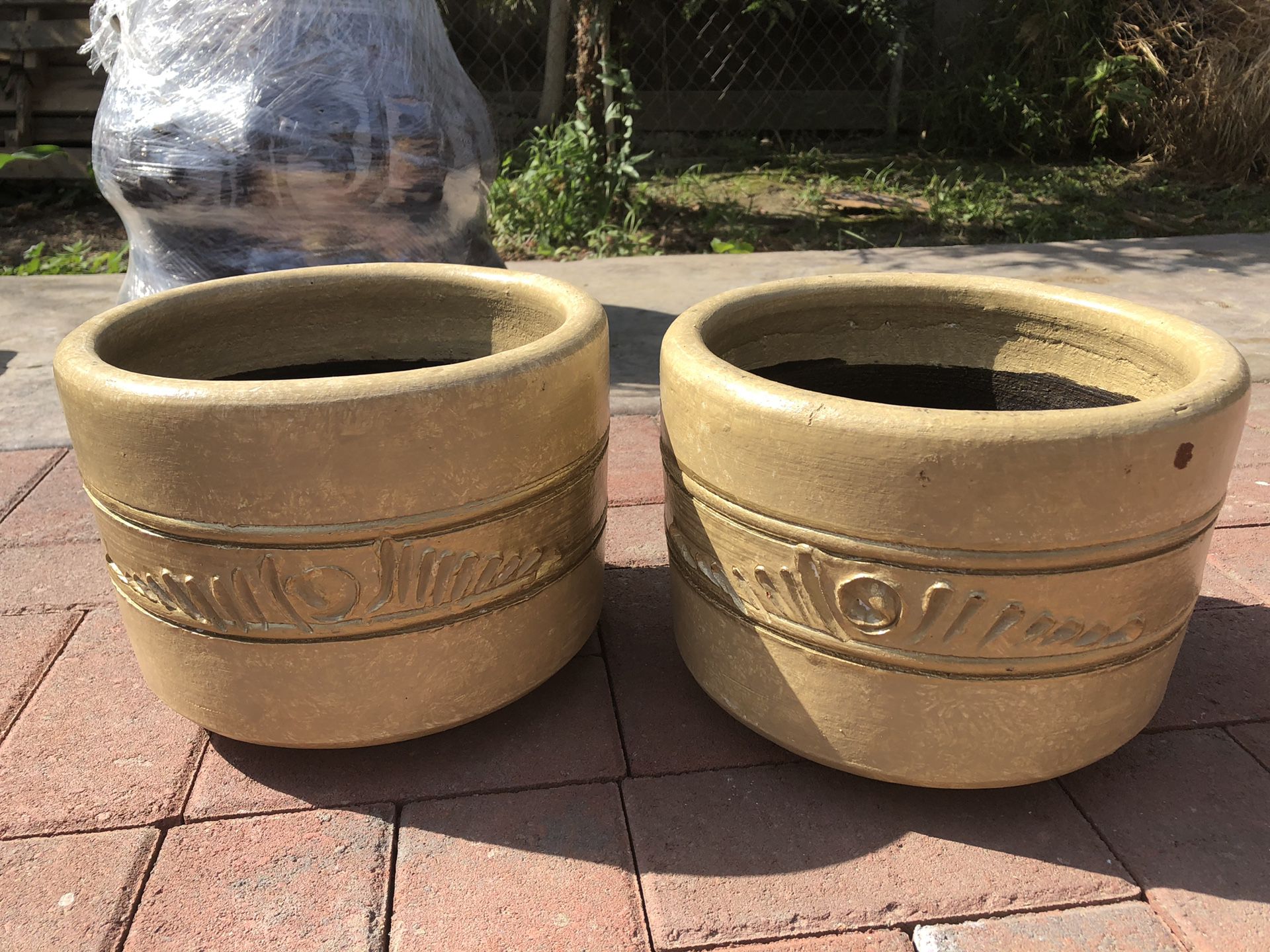 Maceteros de barro/ clay flowers pots