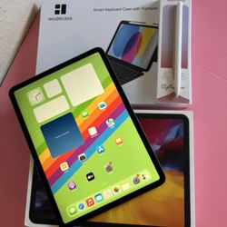 Apple iPad Pro 11” 2nd generation 128GB WiFi + Cellular / unlocked with keyboard and pencil 