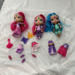 Shimmer And Shine Dolls With Accessories 