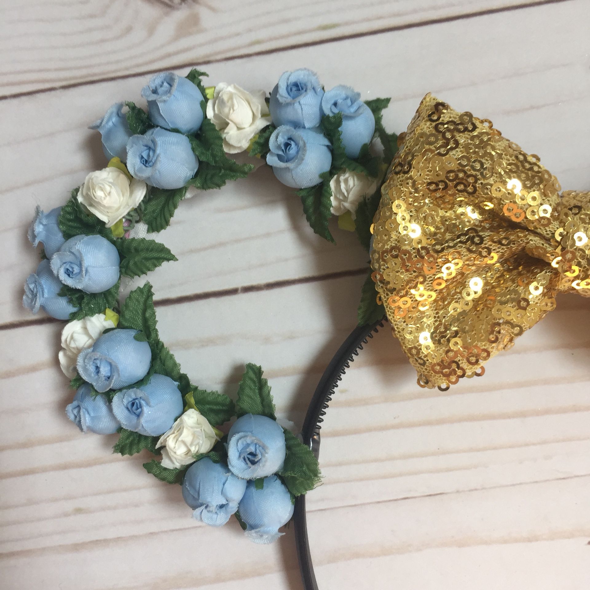 Floral Wire Minnie Mouse Ears