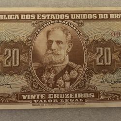 20 Cruzeiros Of Brazilian, Collectible 