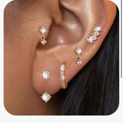 Brand: ALIWOLF 4 Pairs 14K Gold Plated Lightweight Small Gold Hoop Earrings for Women,Hoops Jewelry for Women Thick Dainty Gold Hoops Silver Jewelry H