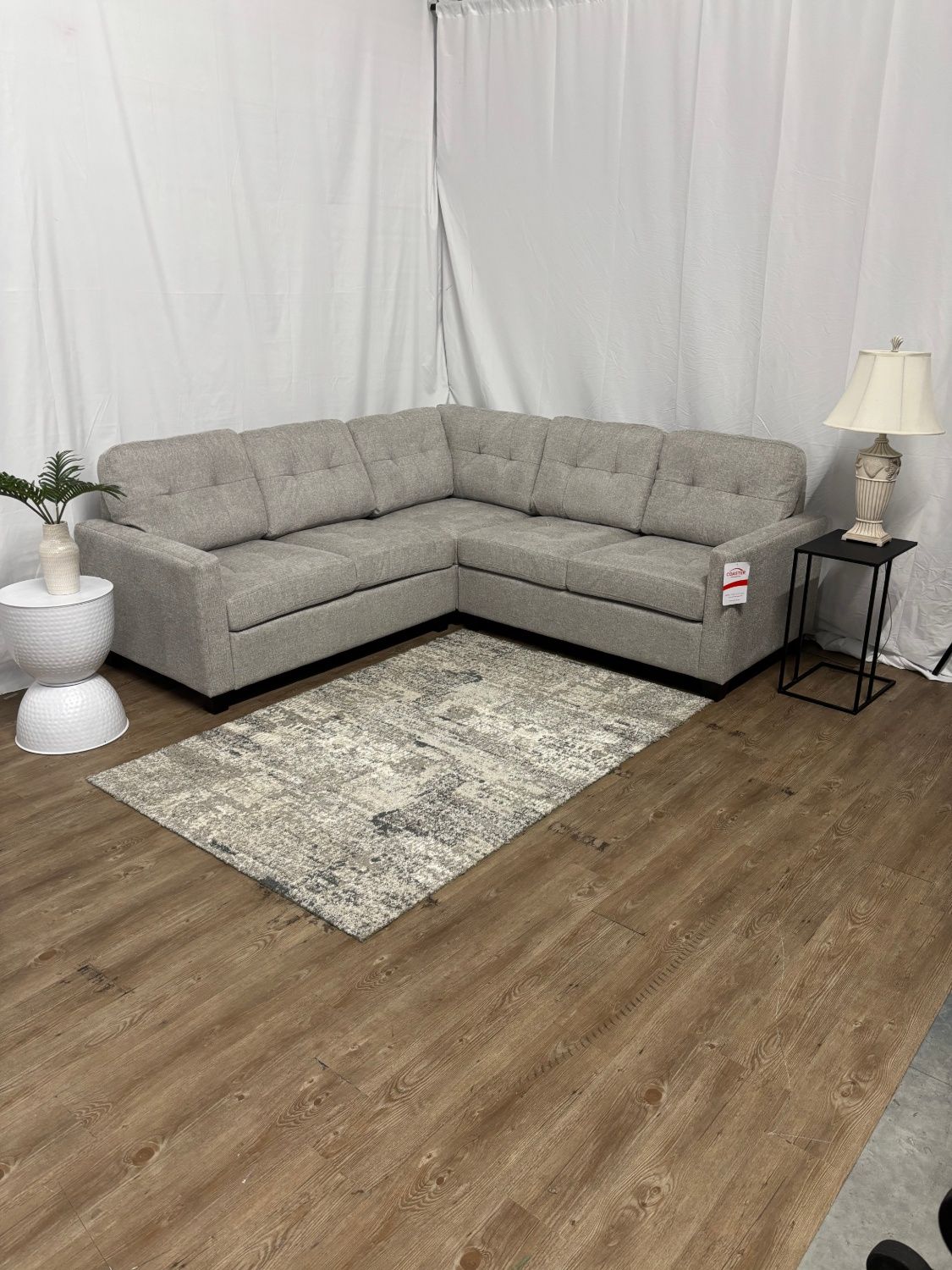 Grey L Sectional Sofa BRAND NEW